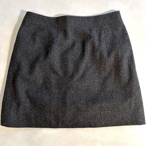 J. Crew Charcoal Gray Wool Blend Skirt Size 8